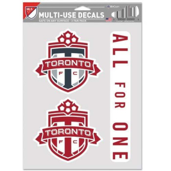 Wincraft Mls Toronto Fc Decal Multi Use Fan 3 Pack Team Colors One Size