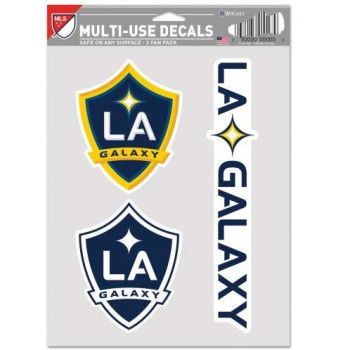 Wincraft Mls Los Angeles Galaxy Decal Multi Use Fan 3 Pack Team Colors One Size