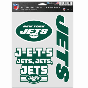 Wincraft Nfl New York Jets Decal Multi Use Fan 3 Pack Team Colors One Size