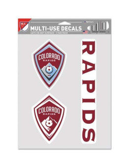 Wincraft Mls Colorado Rapids Decal Multi Use Fan 3 Pack Team Colors One Size