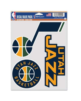 Wincraft Nba Utah Jazz Decal Multi Use Fan 3 Pack Team Colors One Size