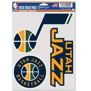 Wincraft Nba Utah Jazz Decal Multi Use Fan 3 Pack Team Colors One Size