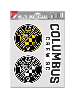 Wincraft Mls Columbus Crew Decal Multi Use Fan 3 Pack Team Colors One Size