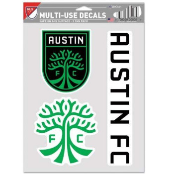 Wincraft Mls Austin Fc Decal Multi Use Fan 3 Pack Team Colors One Size