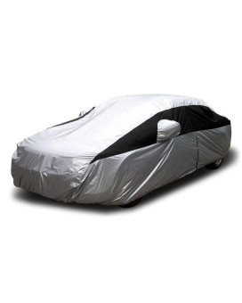 Titan Lightweight Poly 210T Car Cover For Large Sedans 203-212 Waterproof, Uv Protection, Scratch Resistant, Driver-Side Zippered Opening Fits Avalon, Xts, 6-8 And More