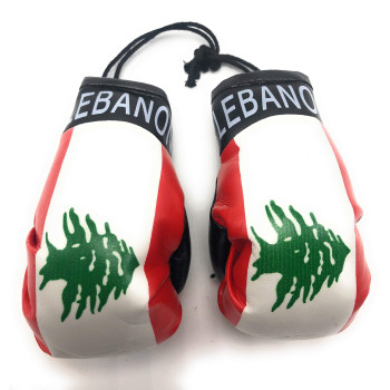 Red Hat Ent Hanging Car Mirror Mini Boxing Gloves (Lebanon)