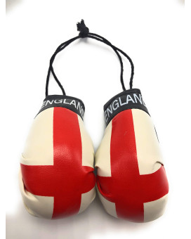 Red Hat Ent Hanging Car Mirror Mini Boxing Gloves (England (Saint Georges Cross))