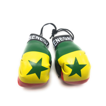 Red Hat Ent Hanging Car Mirror Mini Boxing Gloves (Senegal)