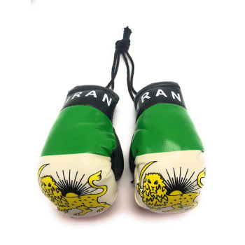 Red Hat Ent Hanging Car Mirror Mini Boxing Gloves (Iran)