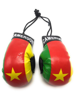 Red Hat Ent Hanging Car Mirror Mini Boxing Gloves (Cameroon)