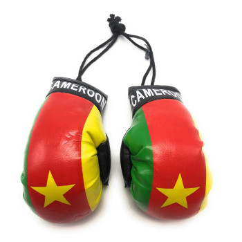 Red Hat Ent Hanging Car Mirror Mini Boxing Gloves (Cameroon)