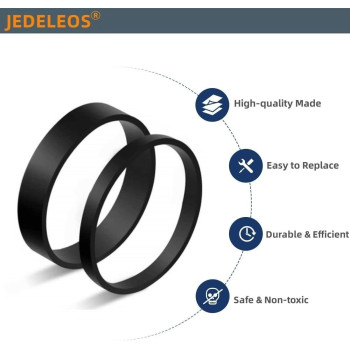 JEDELEOS Replacement Belts for Dyson DC07, DC04, DC14, DC33 Vacuum, Clutch Belt Set, Replace Parts DY-902514-01 (2-Set)