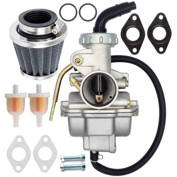 Pz20 Carburetor For Kazuma Baja 50Cc 70Cc 90Cc 110Cc 125Cc Taotao 110B Nst Sunl Chinese Quad 4 Stroke Atv 4 Wheeler Go Kart Dirt Bike Honda Crf50F Xl75 Crf80F Xr50Rapz20 Carb With Air Fuel Filter