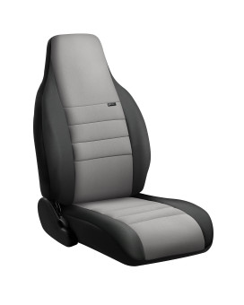 Fia Np98-38 Gray Custom Fit Front Seat Cover Split Seat 402040 - Neoprene (Black Wgray Center Panel)