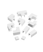 D-Line Dlfsa2-Ap 25X16Mm Trunking Accessory Multipack, White