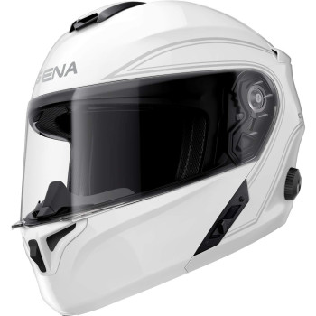 Sena Outrush Modular Smart Helmet (Gloss White, Small) (Outrush-Gw00S)