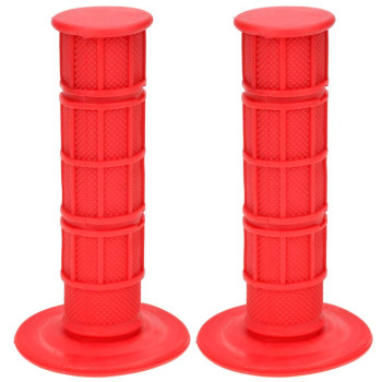 Hiaors 78 22Mm Red Left And Right Handlebar Grips For Honda Arctic Cat 250 Polaris Sportsman Kawasaki Recon Forman 450 Big Red Atv 4 Wheeler Quad Parts