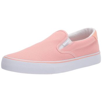 Lugz Womens Clipper Classic Slip-On Fashion Sneaker, Pinkwhite, 9