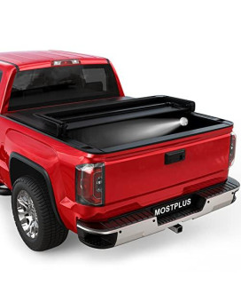 Mostplus Tri-Fold Soft Truck Bed Tonneau Cover Compatible For 2019-2023 Chevy Silveradogmc Sierra 1500 2500 3500Hd (2019 1500 Only) Fleetside 58 Ft