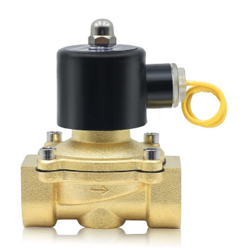 1" Electric Solenoid Valve 110v/115v/120v AC Brass Electric Air Water Gas Diesel Normally Closed NPT High Flow