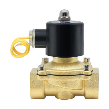 1" Electric Solenoid Valve 110v/115v/120v AC Brass Electric Air Water Gas Diesel Normally Closed NPT High Flow