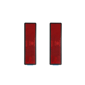 Stick-On Rectangular Reflectors - Safety Spoke Reflective Quick Mount Custom Accessories Adhesive Reflector For Stakes, Houses, Cars, Trailer, Trucks, Bicycle, Bike, Utility Trailers, Pick Up Trucks