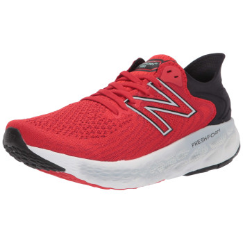 New Balance Mens Fresh Foam 1080 V11 Running Shoe, Velocity Redteam Red, 10 Wide