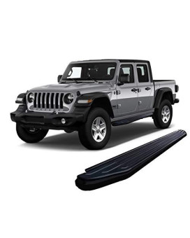 Black Horse Off Road Peerless Running Boards Compatible With 2020 - 2022 Jeep Gladiator Pr-J479Bk