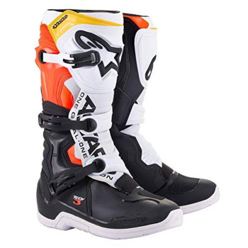 Alpinestars 2013018-1238-6 Tech 3 Boots Blackwhiteredfluo Yellow Sz 06