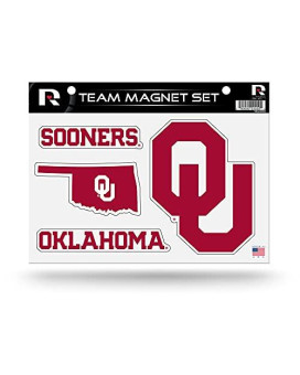 Rico Industries Ncaa Oklahoma Sooners Die Cut Team Magnet Set Sheet