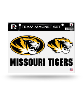 Rico Industries Ncaa Missouri Tigers Die Cut Team Magnet Set Sheet