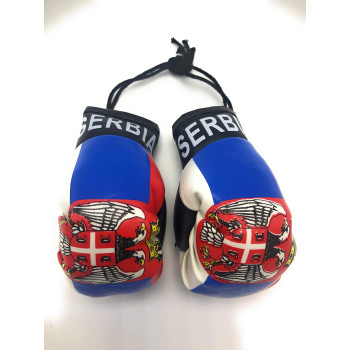 Red Hat Ent Hanging Car Mirror Mini Boxing Gloves (Serbia)