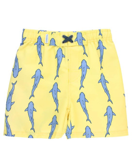 Ruggedbuttsa Boys Jawsome Swim Trunks - 2T Yellow