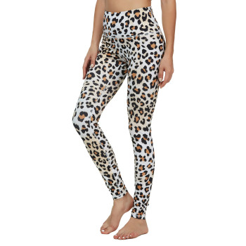 Custers Night Buttery Soft Leggings For Women - High Waisted Tummy Control No See Through Workout Yoga Pants Leopard M