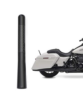 Bingfu Motorcycle Carbon Fiber Antenna Mast Replacement Compatible With Harley Davidson 1998-2020 Road King Softail Touring Street Glide Road Glide Fat Boy Electra Glide Tour Ultra Classic