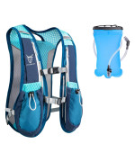 Utobest Running Backpacks Lightweight Hydration Pack Functional Running Vest 55L (Blue With 15L Hydration Bladder)