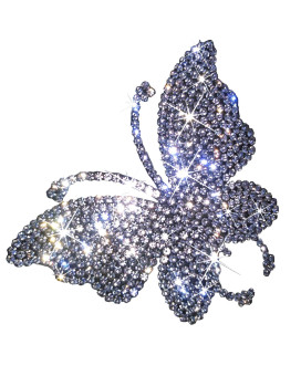 Crystal Car Decoration Stickers Butterfly Bling Crystal Rhinestone Car Sticker Decal,Decorate Cars Bumper Window Laptops Luggage Rhinestone Sticker ,Decoration Bling Bling Interior Accessories 2 Pack