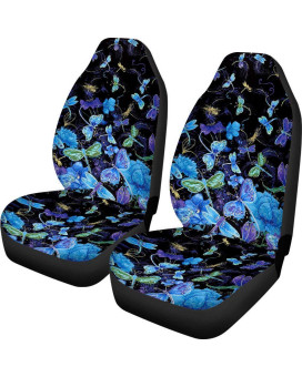 Toaddmos Dragonfly Car Seat Covers Front Seats Only Universal Fit For Cars Suv Truck,Auto Interior Accessories