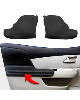 Kbh Auto Door Panel Armrest Cover For Honda Odyssey 2011-2017 Vinyl Microfiber Leather Car Door Armrest Replacement Pair Black