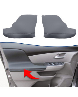 Kbh Auto Door Panel Armrest Cover For Honda Odyssey 2011-2017 Vinyl Microfiber Leather Car Door Armrest Replacement Pair Dark Gray