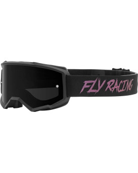 Fly Racing Zone Goggle (Blackfusiondark Smoke Lens, Adult)