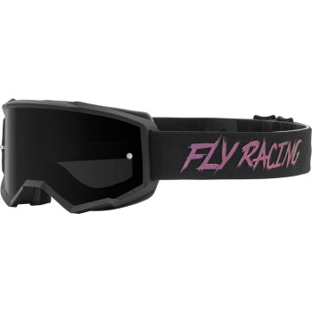 Fly Racing Zone Goggle (Blackfusiondark Smoke Lens, Adult)