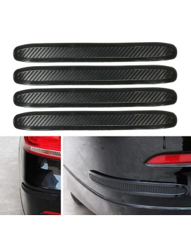 Sundan 4Pcs Black Anti-Collision Patch Bumper Guard Strip Anti-Scratch Bumper Protector Trim Universal For Cars Suv Pickup Truck