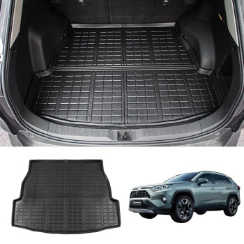 Bomely Fit 2019 2020 2021 2022 2023 Toyota Rav4 Trunk Mat Tpe Cargo Liner All Weather Rubber Mat Toyota Rav4 Accessories (Rear Trunk Mat)