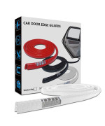 Leadtops Car Door Edge Guards, 164Ft 5M U Shape Moulding Rubber Edge Trim Car Door Protector Guard White Color