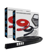 Leadtops Car Door Edge Guards, 328Ft 10M U Shape Moulding Rubber Edge Trim Car Door Protector Guard,Black Color 2-Pack