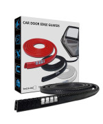 Leadtops Car Door Edge Guards, 164Ft 5M U Shape Moulding Rubber Edge Trim Car Door Protector Guard Black Color