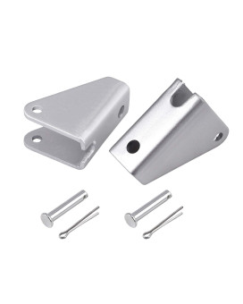 Justech 2Pcs Mounting Brackets Stainless Steel For Heavy-Duty Linear Actuators-Silver