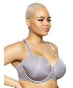 Felina Paramour Marvelous Side Smoothing T-Shirt Bra With Tighter Band Design - Bras For Women, Seamless Bra, Lingerie For Women, Plus Size Bra (Color Options) (Sleet, 34Ddd)