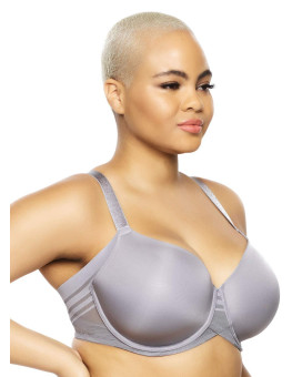 Felina Paramour Marvelous Side Smoothing T-Shirt Bra With Tighter Band Design - Bras For Women, Seamless Bra, Lingerie For Women, Plus Size Bra (Color Options) (Sleet, 34Ddd)